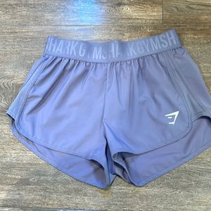 Womens purple gym shark workout shorts